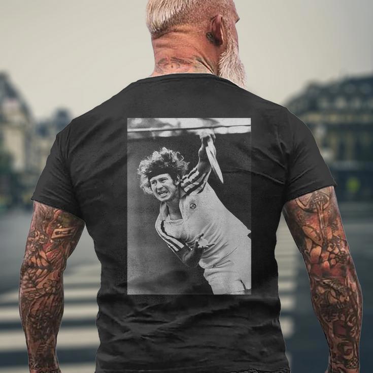 ジョン・マッケンロー テニス 全仏オープン 1980年ウィンブルドン メンズTシャツ バックプリント 高齢者への贈り物