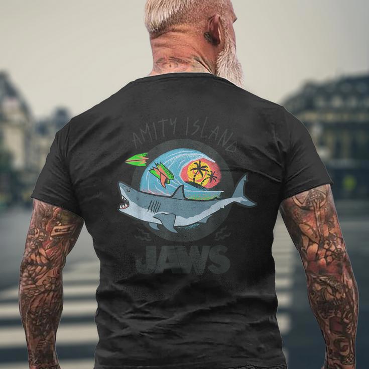 ジョーズ Amity Islandurfcene メンズTシャツ バックプリント 高齢者への贈り物