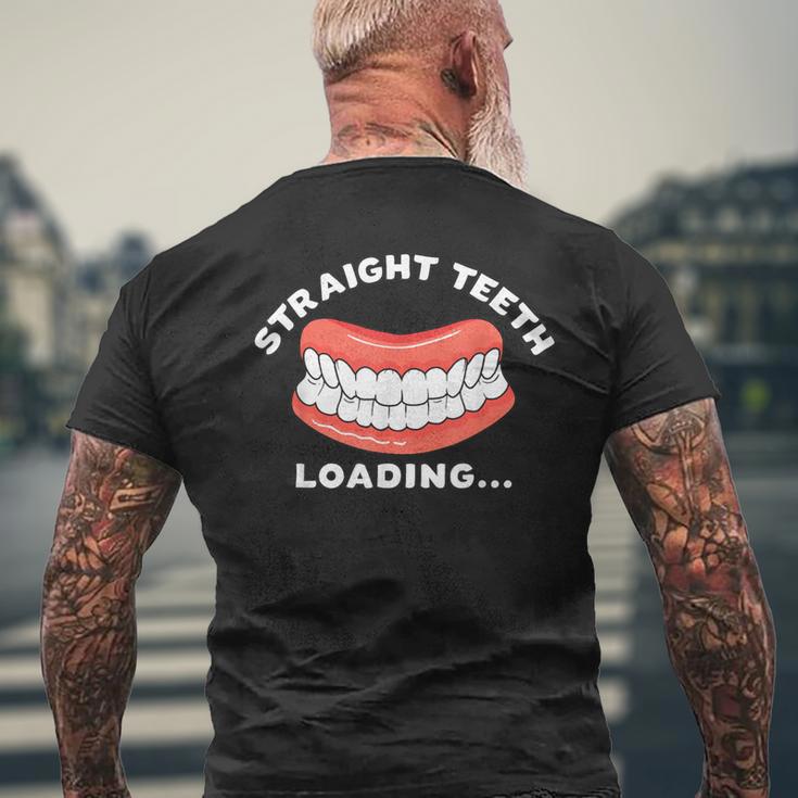 ストレート歯ローディング入れ歯フィニッシャー入れ歯 メンズTシャツ バックプリント 高齢者への贈り物