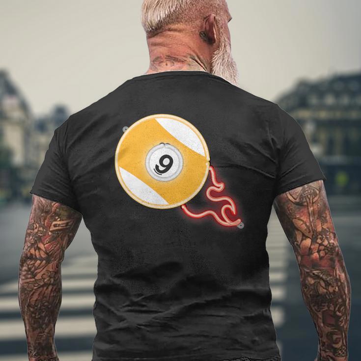 スヌーカー ビリヤードボール No9 プールプレーヤー メンズTシャツ バックプリント 高齢者への贈り物