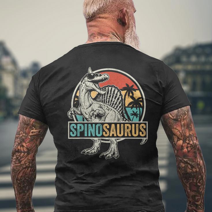 スピノサウルス ミラビリス 恐竜 メンズTシャツ バックプリント 高齢者への贈り物