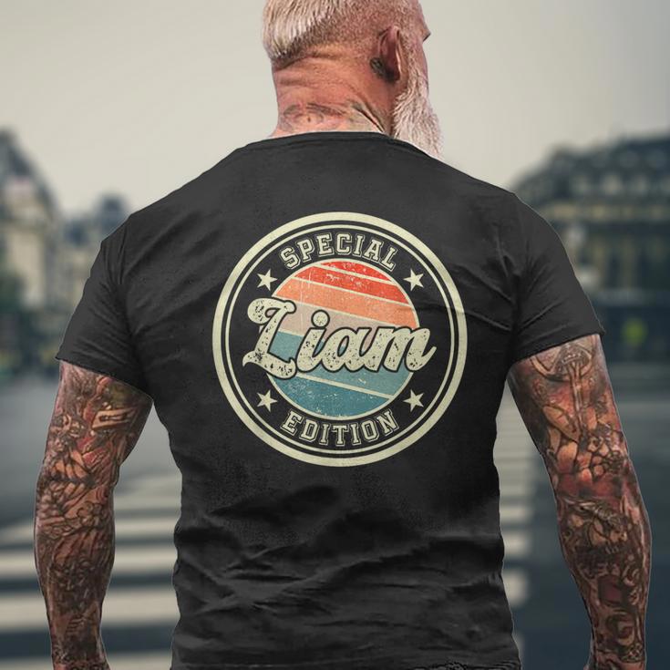 スペシャルエディション リアムの面白いことわざ ファーストネーム リアム メンズTシャツ バックプリント 高齢者への贈り物