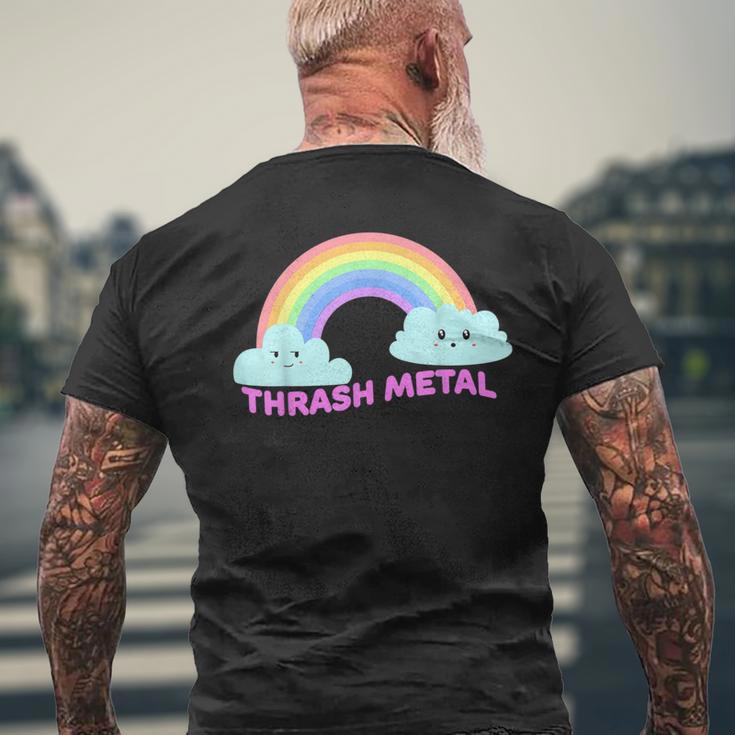 スラッシュメタルシャツ 皮肉な面白いスラッシュメタルミュージック メンズTシャツ バックプリント 高齢者への贈り物