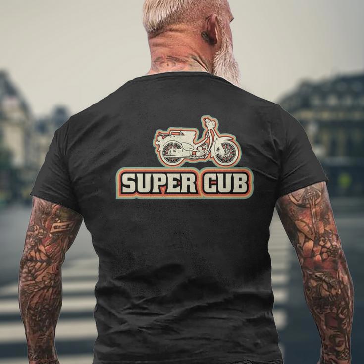 スーパーカブc100 原付バイク レトロジャパン 長袖tシャツ メンズTシャツ バックプリント 高齢者への贈り物