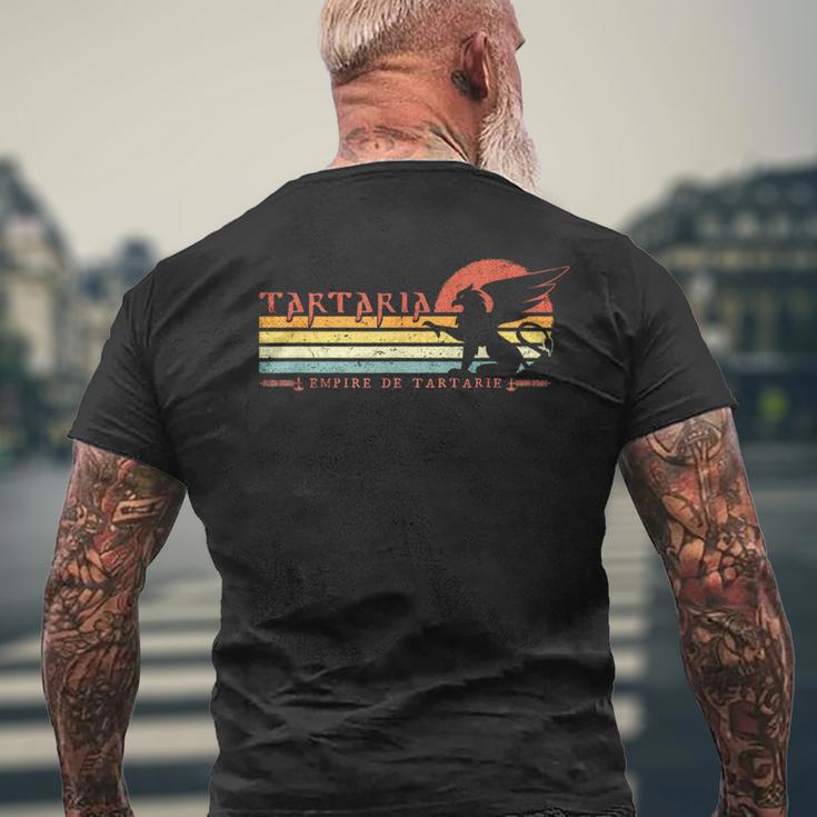 タルタリア-タルタリア帝国-レトロな古代グリフィン メンズTシャツ バックプリント 高齢者への贈り物