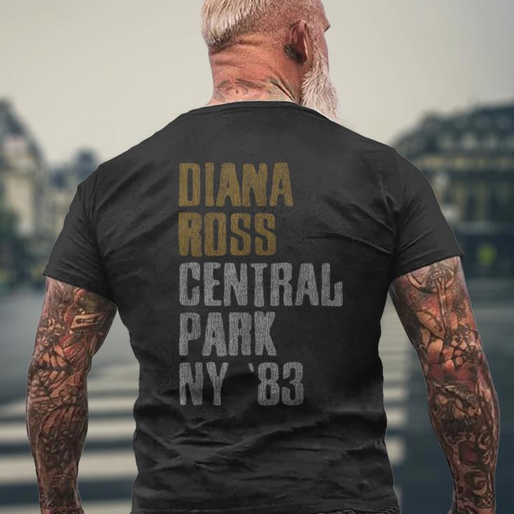 ダイアナ・ロス セントラルパーク 1983 メンズTシャツ バックプリント 高齢者への贈り物