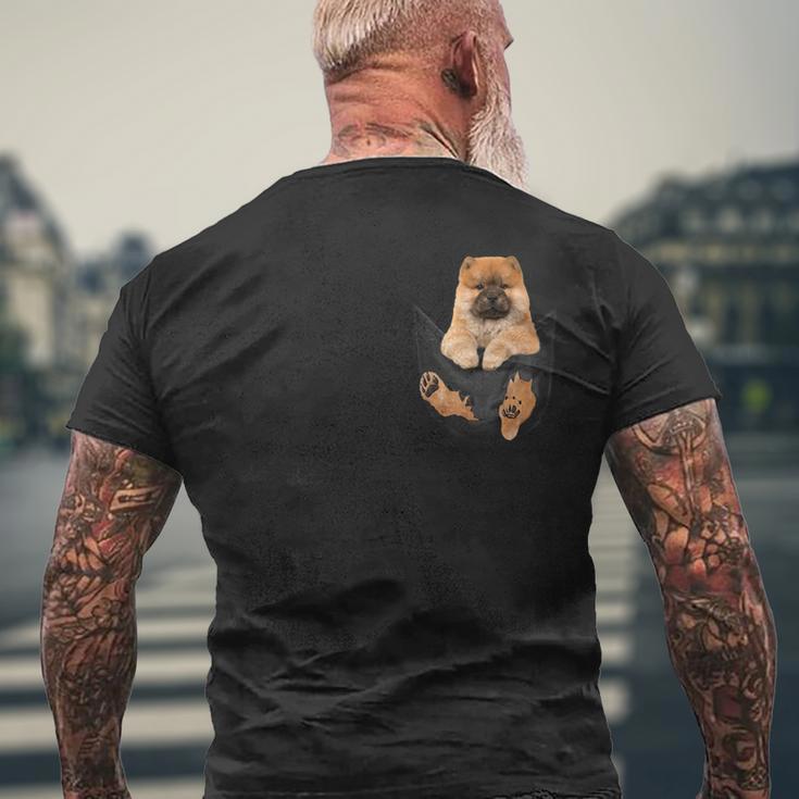 チャウチャウ愛好家のためのあなたのポケットに面白いチャウチャウ メンズTシャツ バックプリント 高齢者への贈り物