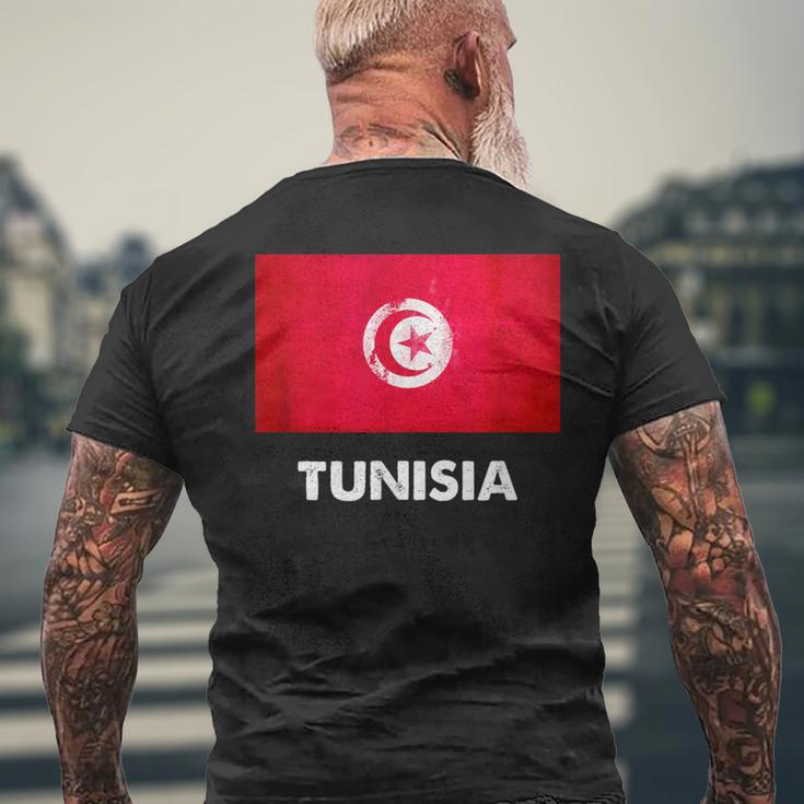 チュニジア国旗tシャツ メンズTシャツ バックプリント 高齢者への贈り物