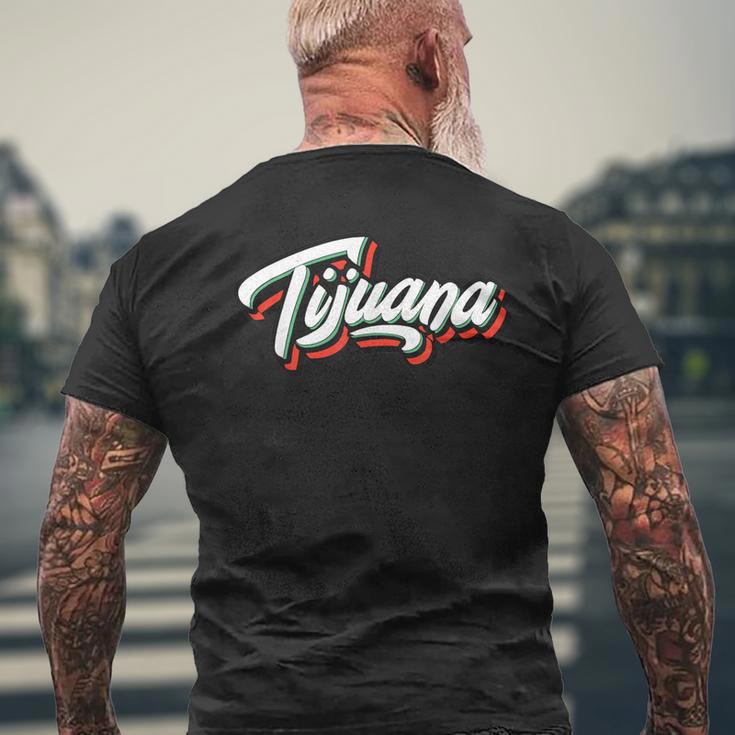 ティファナ メキシコ レトロ ヴィンテージ メキシコ ラティーノ Tj メヒカリ パソ メンズTシャツ バックプリント 高齢者への贈り物