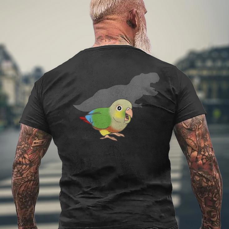 ティーレックス コニュア シャドウオウム パイナップル コニュア ペット 鳥 恋人 メンズTシャツ バックプリント 高齢者への贈り物