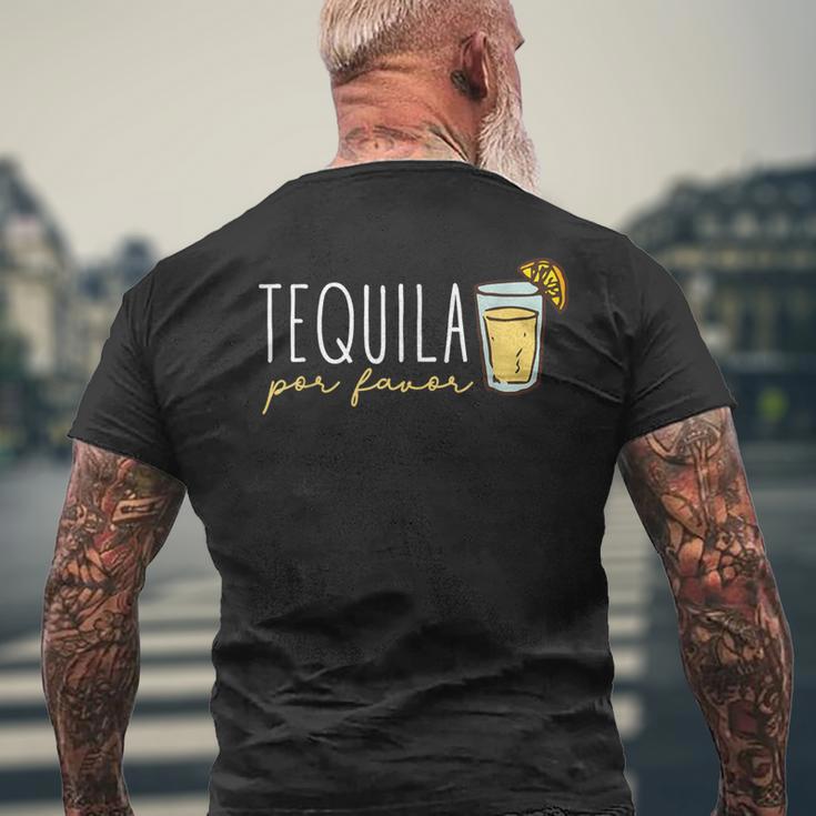 テキーラpor Favorメキシコテキーラスペイン語テキーラください メンズTシャツ バックプリント 高齢者への贈り物