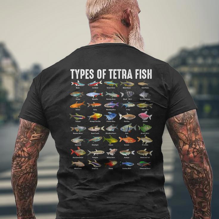 テトラ魚の種類 テトラ 観賞魚 種好き メンズTシャツ バックプリント 高齢者への贈り物