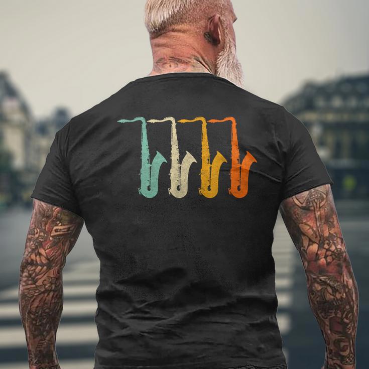 テナーサックス奏者のための面白いテナーサックスシャツ。 メンズTシャツ バックプリント 高齢者への贈り物