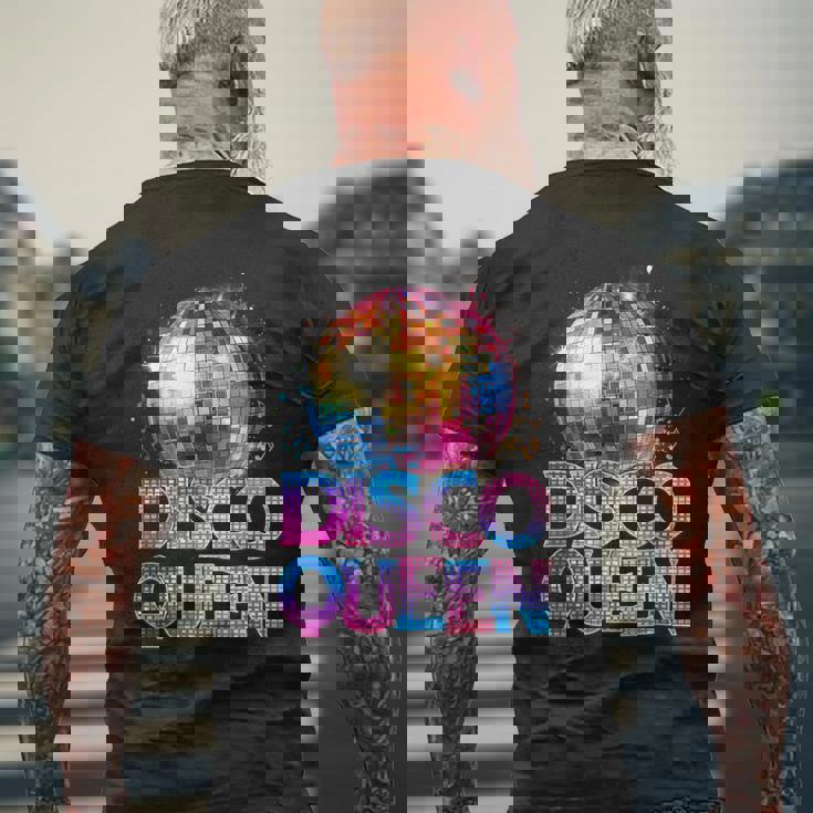 ディスコクイーン 70年代ディスコをテーマにしたヴィンテージ70年代コスチューム。 メンズTシャツ バックプリント 高齢者への贈り物