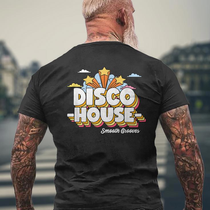 ディスコハウスファンクソウルハウスミュージック メンズTシャツ バックプリント 高齢者への贈り物