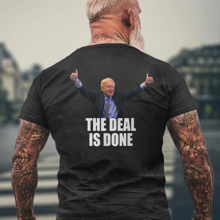 ディールは完了ですボリス・ジョンソン Brexit Deal メンズTシャツ バックプリント 高齢者への贈り物