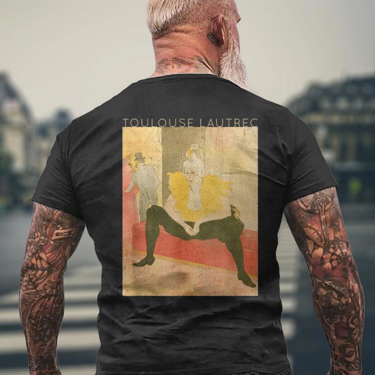 トゥールーズ・ロートレック Theeated Clowness メンズTシャツ バックプリント 高齢者への贈り物