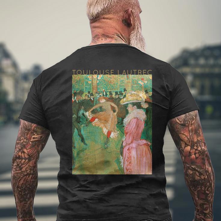 トゥールーズ・ロートレック アーティストのためのダンス メンズTシャツ バックプリント 高齢者への贈り物