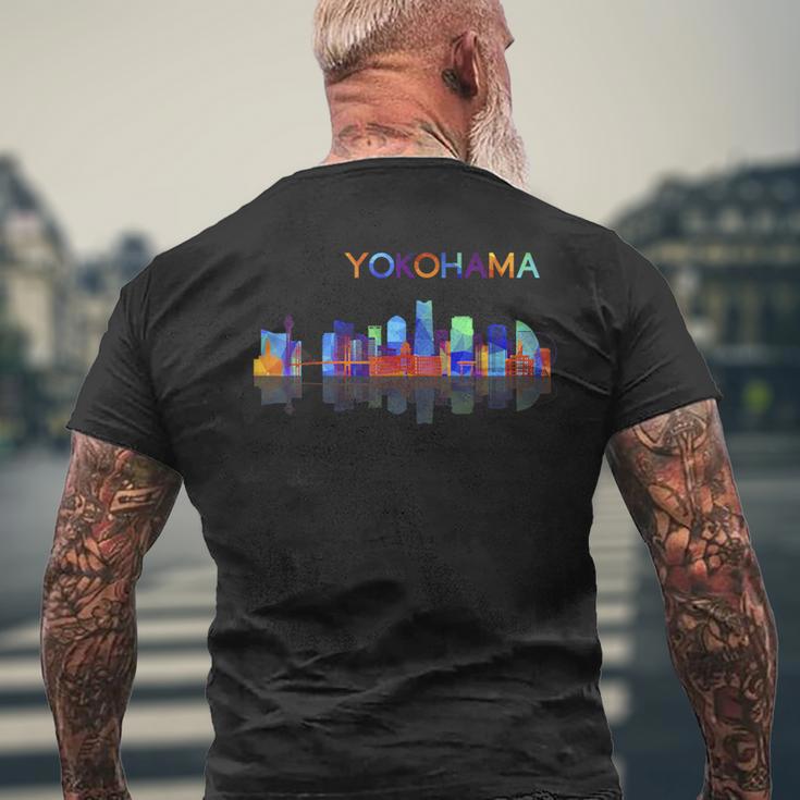 トラベル アジア 日本 横浜 東京 日本の休暇 お土産 メンズTシャツ バックプリント 高齢者への贈り物
