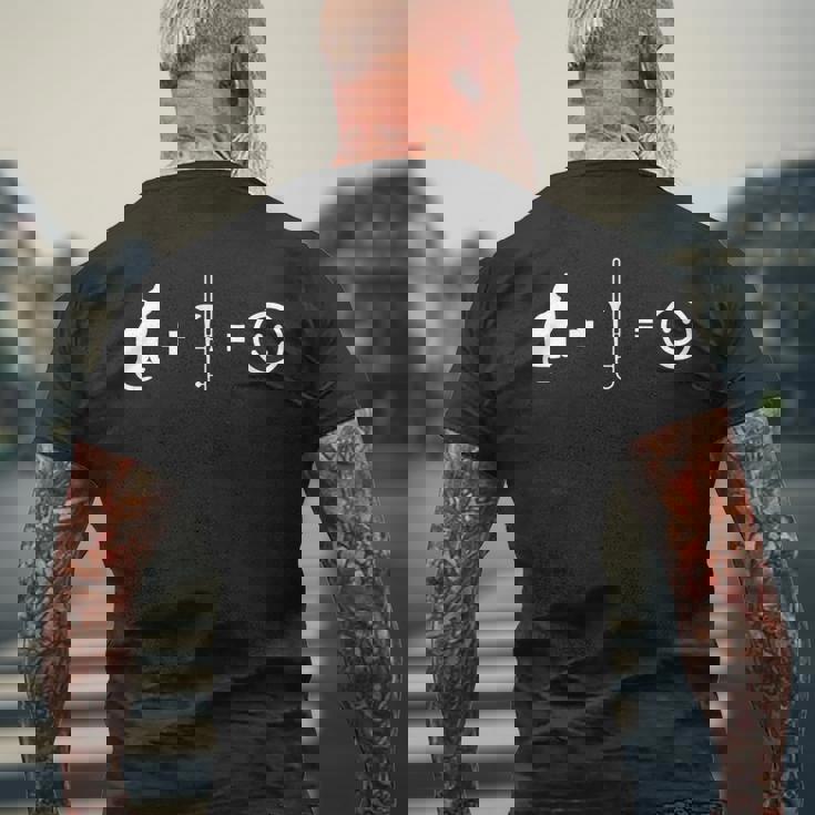 トロンボニストギフト猫とトロンボーンが大好き メンズTシャツ バックプリント 高齢者への贈り物