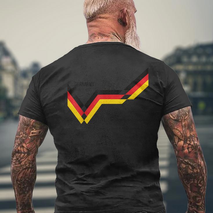 ドイツ国旗 面白い ドイツの遺産 ルーツ ヴィンテージ ドイツ国旗 メンズTシャツ バックプリント 高齢者への贈り物
