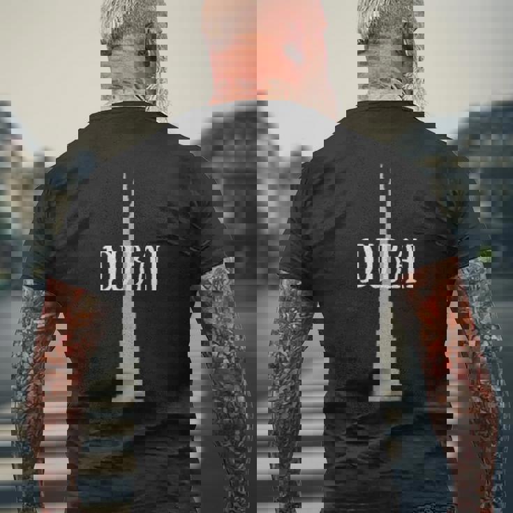 ドバイ旅行 メンズTシャツ バックプリント 高齢者への贈り物