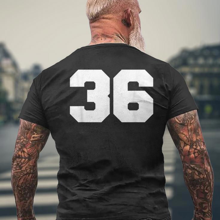ナンバー36 スポーツジャージプレーヤー 36 ファンフロントプリント 代表チーム メンズTシャツ バックプリント 高齢者への贈り物