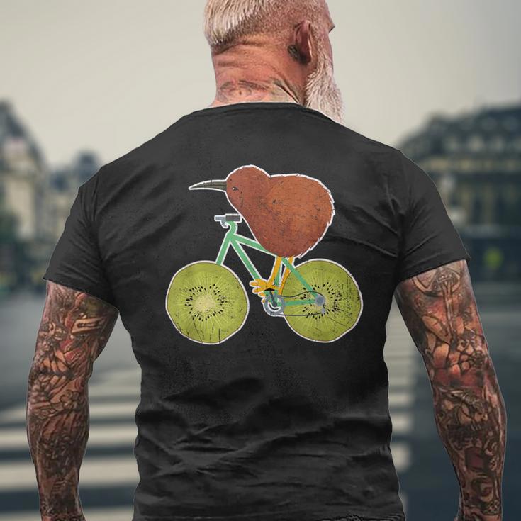 ニュージーランド自転車 キウイフルーツ愛好家向け メンズTシャツ バックプリント 高齢者への贈り物