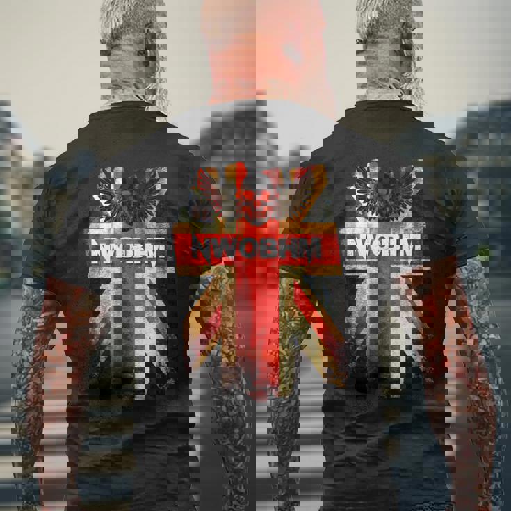 ニュー・ウェイブ・オブ・ブリティッシュ・ヘビー・メタル Nwobhm メンズTシャツ バックプリント 高齢者への贈り物