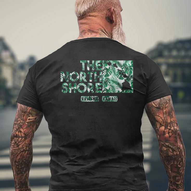 ノースショア ハワイ モンステラリーフ メンズTシャツ バックプリント 高齢者への贈り物