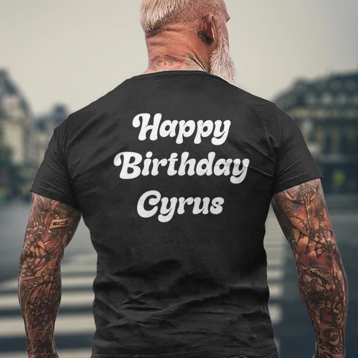 ハッピー・バースデー・サイラス 長袖tシャツ メンズTシャツ バックプリント 高齢者への贈り物