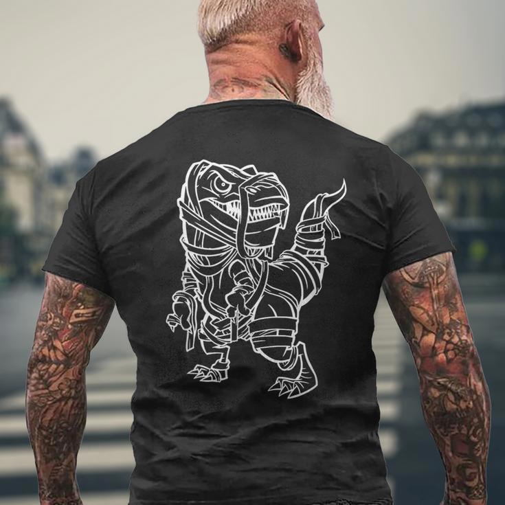 ハロウィン 面白い ミイラ恐竜 メンズTシャツ バックプリント 高齢者への贈り物