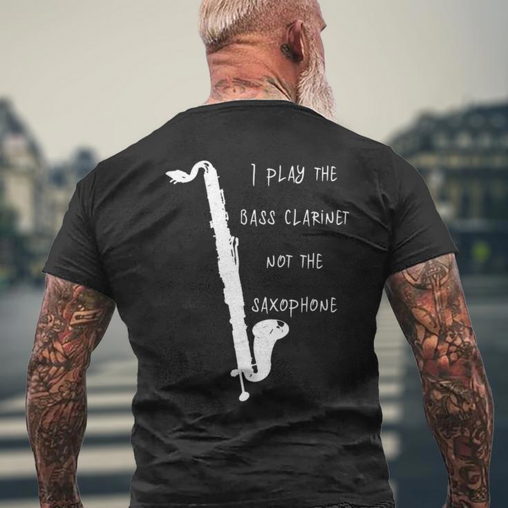 バスクラリネット 長袖tシャツ メンズTシャツ バックプリント 高齢者への贈り物