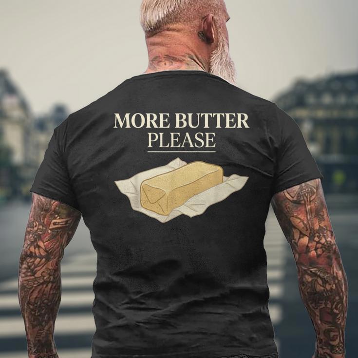 バター愛好家 塩漬けバター スティックオブバター 面白いバター メンズTシャツ バックプリント 高齢者への贈り物