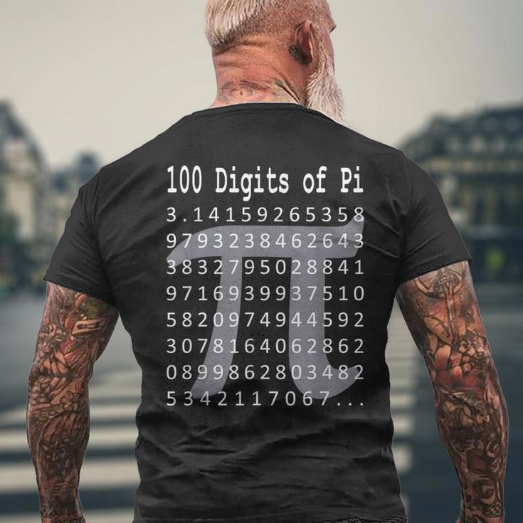 パイシャツ 100桁のパイ 100桁のパイ記号 算数 メンズTシャツ バックプリント 高齢者への贈り物