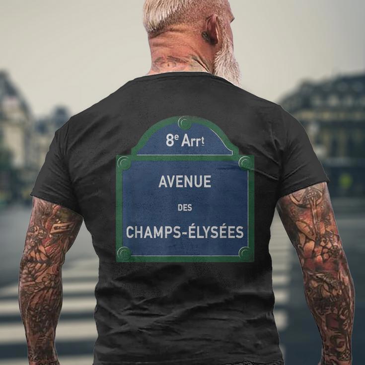 パリ 8Th Arrondissement Frenchtreetign Huitieme Elysees メンズTシャツ バックプリント 高齢者への贈り物
