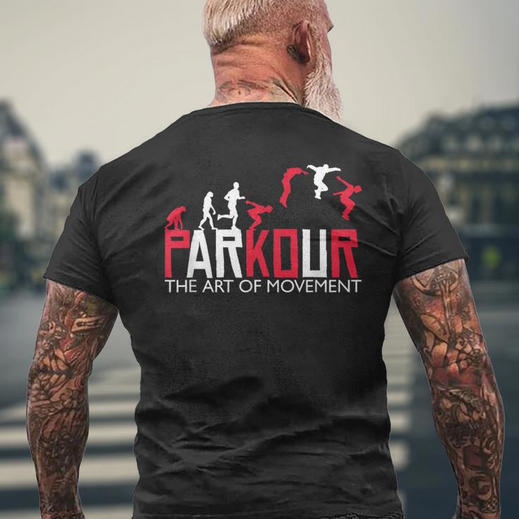 パルクール パルクール フレーランニング パルクール トレーサー メンズTシャツ バックプリント 高齢者への贈り物