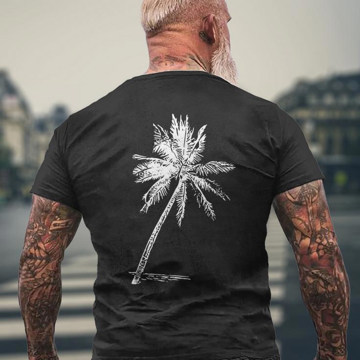 パームビーチウェア サーフィンウェア アロハ レトロ パームツリー メンズTシャツ バックプリント 高齢者への贈り物