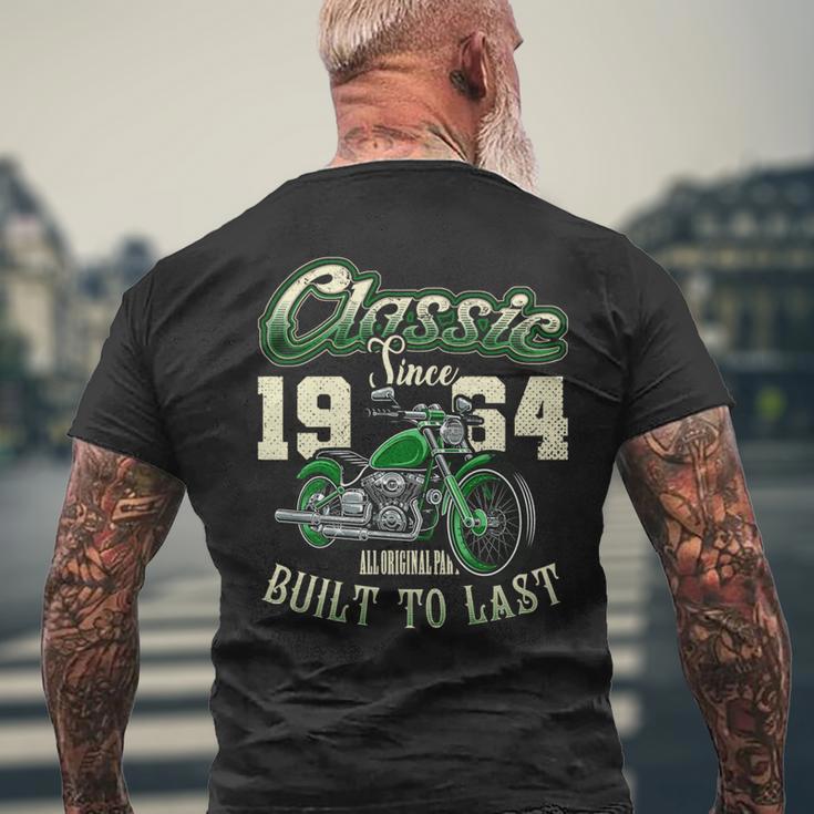 ビンテージ バイク バイカー バイクの誕生日 1964 年生まれ 長袖tシャツ メンズTシャツ バックプリント 高齢者への贈り物