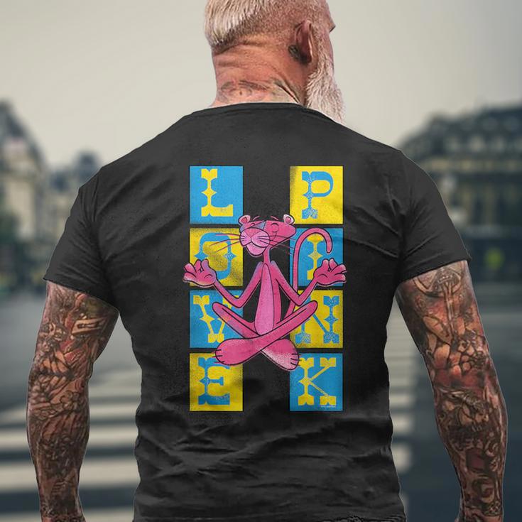 ピンクパンサー ヴィンテージ ラブ&ピンク禅チョークアート メンズTシャツ バックプリント 高齢者への贈り物