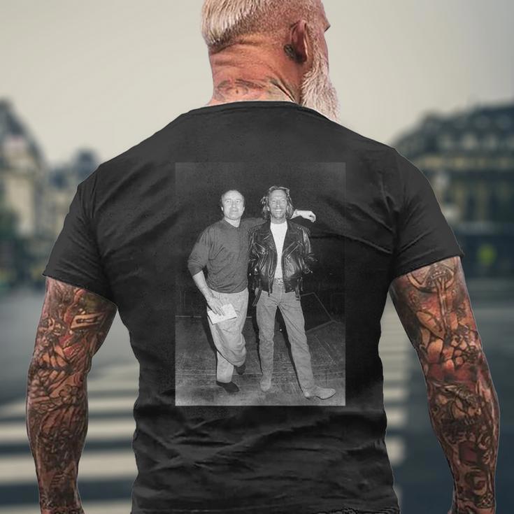 フィル・コリンズ&エリック・クラプトン ビフォア・ロイヤル・アルバート・ホール コンサート メンズTシャツ バックプリント 高齢者への贈り物
