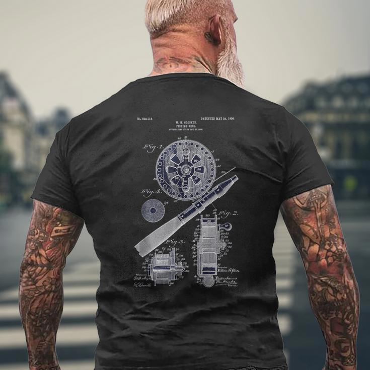 フライフィッシングシャツ ヴィンテージ 特許 描画 父の日 メンズTシャツ バックプリント 高齢者への贈り物