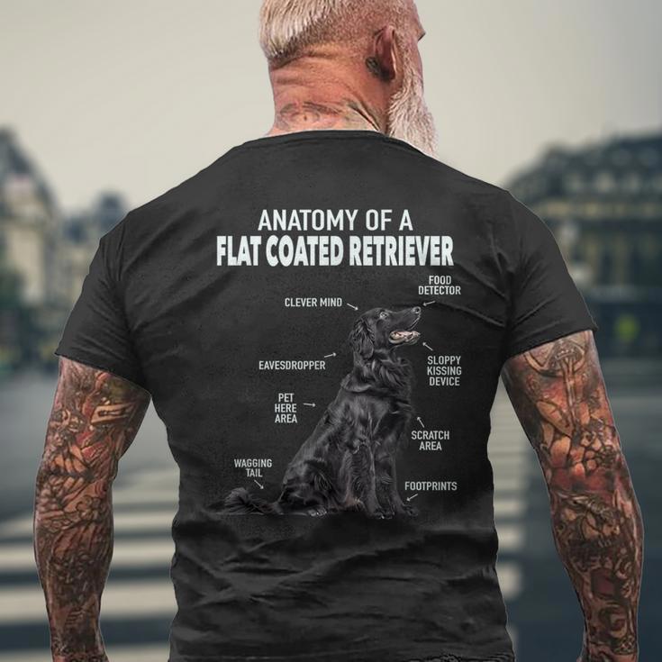 フラットコートレトリバーの解剖学 メンズTシャツ バックプリント 高齢者への贈り物