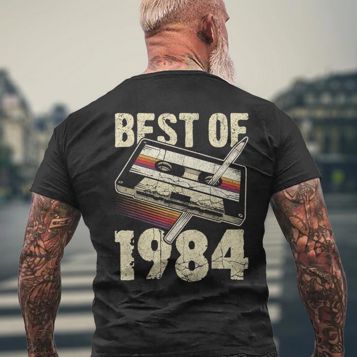 ベスト・オブ1984、オーディオ・カセット、42歳の誕生日、42歳 メンズTシャツ バックプリント 高齢者への贈り物