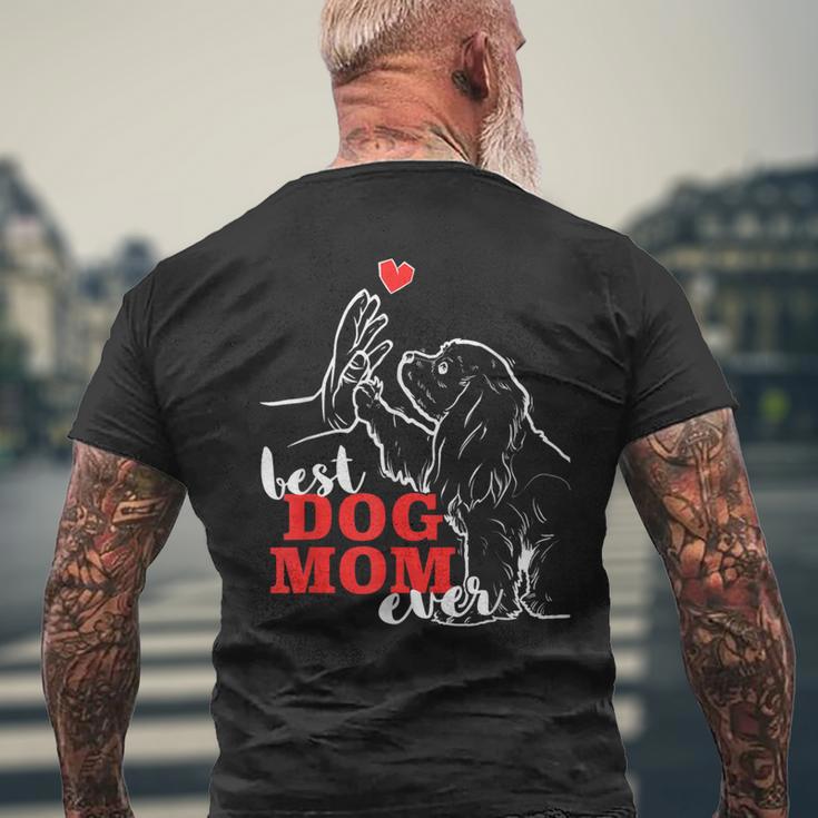 ベスト・キャバリア・キング・チャールズ・スパニエル・パパ・スパニエル メンズTシャツ バックプリント 高齢者への贈り物
