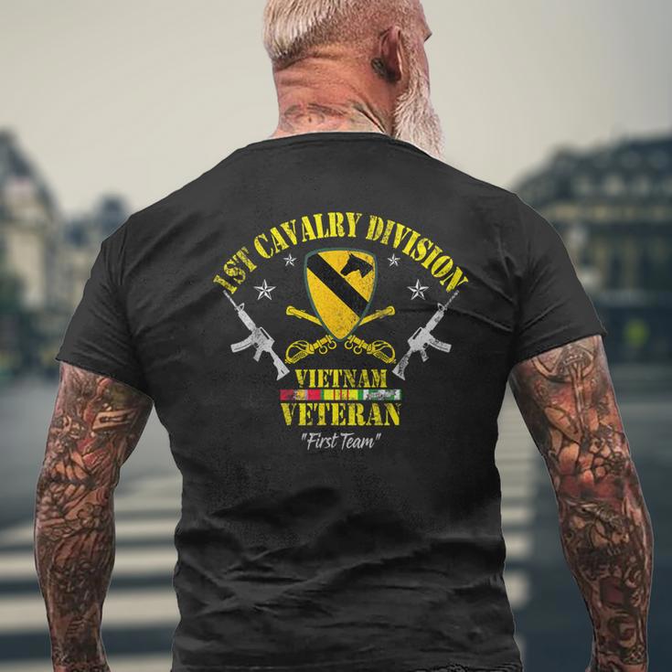 ベトナム退役軍人第1騎兵師団愛国退役軍人の日 メンズTシャツ バックプリント 高齢者への贈り物