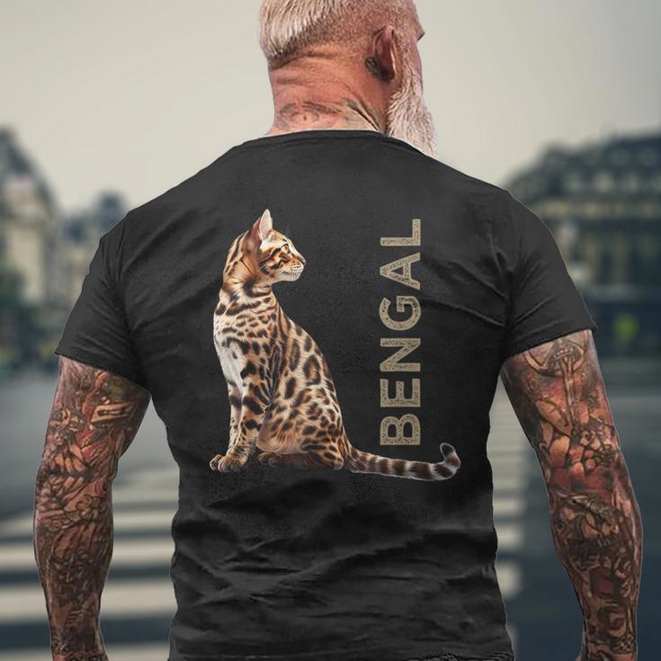 ベンガル メンズTシャツ バックプリント 高齢者への贈り物