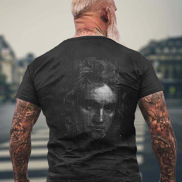 ベートーベンの肖像画、ドットワーク。クラッシック メンズTシャツ バックプリント 高齢者への贈り物