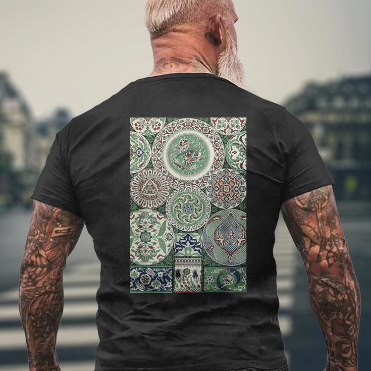 ペルシャ 中東 イラン アラビア語 イスラム教 パターンデザイン メンズTシャツ バックプリント 高齢者への贈り物