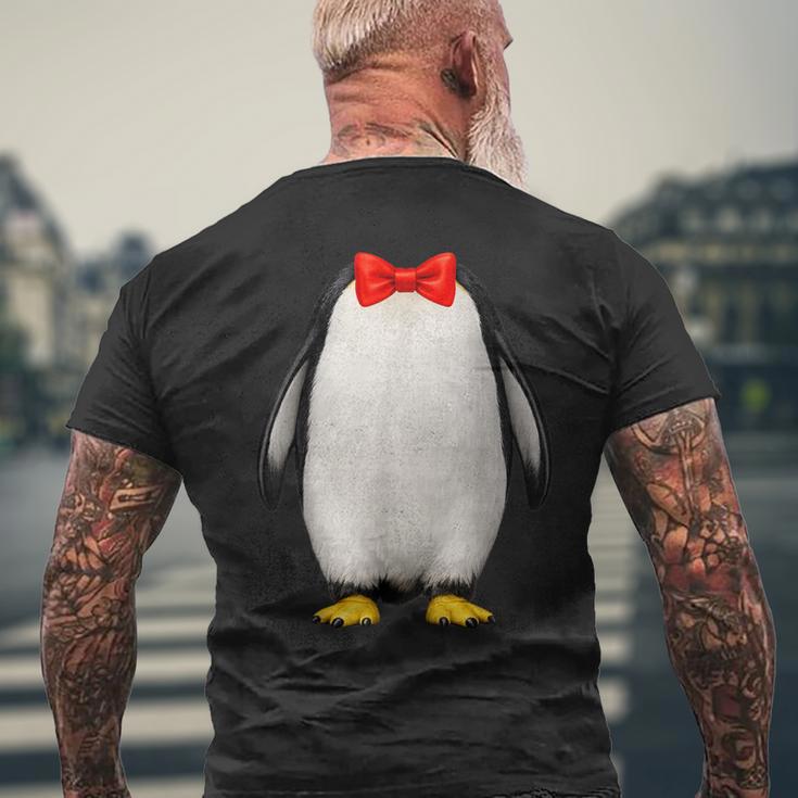 ペンギン コスチューム かわいい 蝶ネクタイ おもしろい 動物 ハロウィン 男性 子供 メンズTシャツ バックプリント 高齢者への贈り物